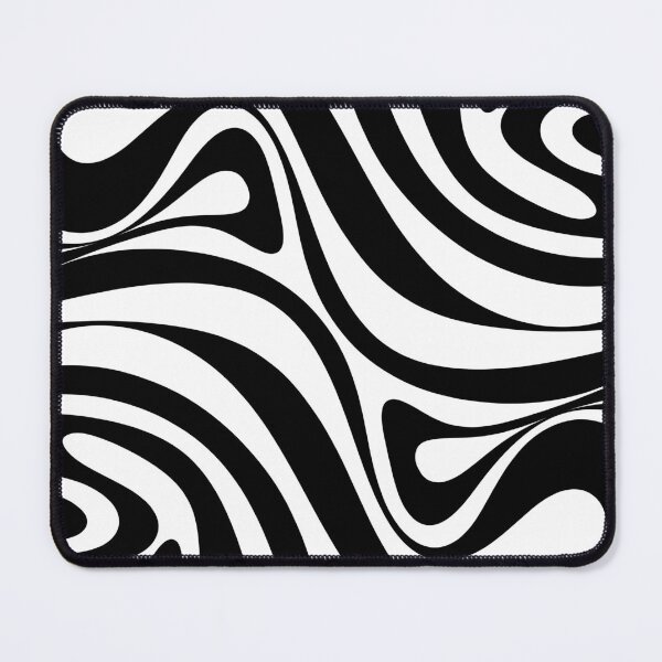 Item preview, New Groove Retro Swirl Abstract in Black and White designed and sold by kierkegaard.