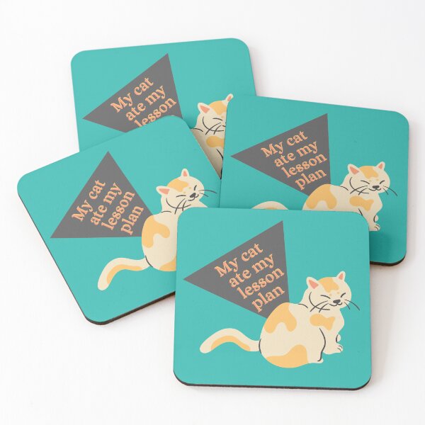 Item preview, My cat ate my lesson plan funny design designed and sold by DKVanOss.