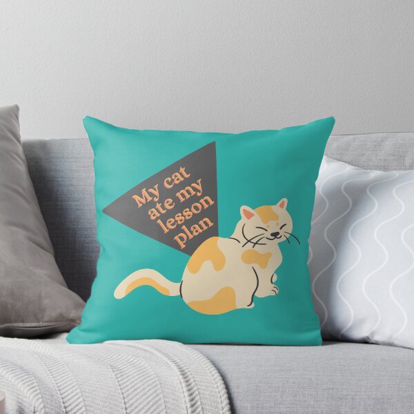 Item preview, My cat ate my lesson plan funny design designed and sold by DKVanOss.