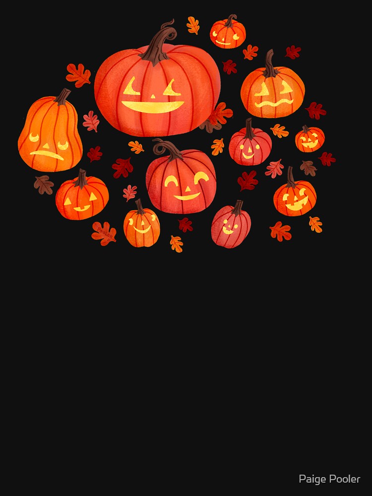 Thumbnail 7 of 7, Classic T-Shirt, The Pumpkin Party designed and sold by PaigePooler.
