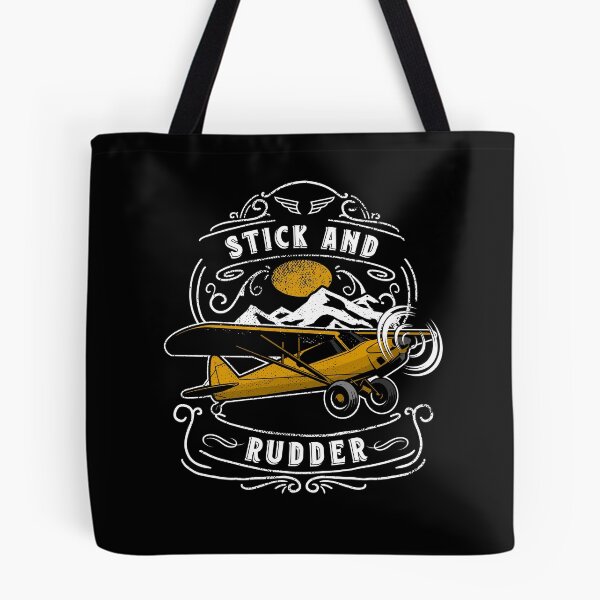 Artikelvorschau, Steuerknüppel und Seitenruder STOL Bush Pilot entworfen und verkauft von Uppercase Tees.