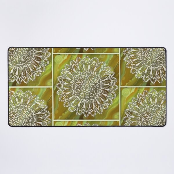 Item preview, Mandala on the Green  Abstract background designed and sold by MandalaFlowerArt.