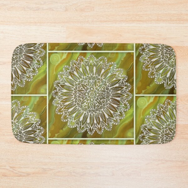 Item preview, Mandala on the Green  Abstract background designed and sold by MandalaFlowerArt.