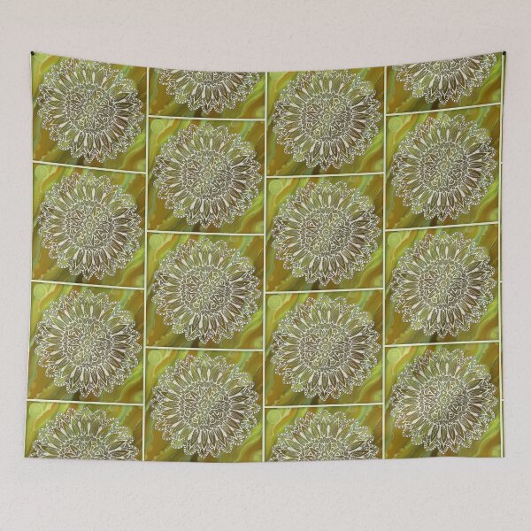 Item preview, Mandala on the Green  Abstract background designed and sold by MandalaFlowerArt.