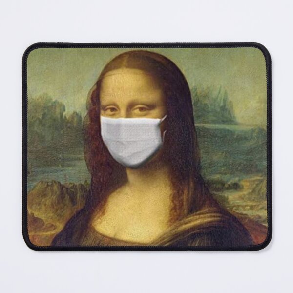Item preview, Mona Lisa Wearing A Face Mask designed and sold by Shadowblad.