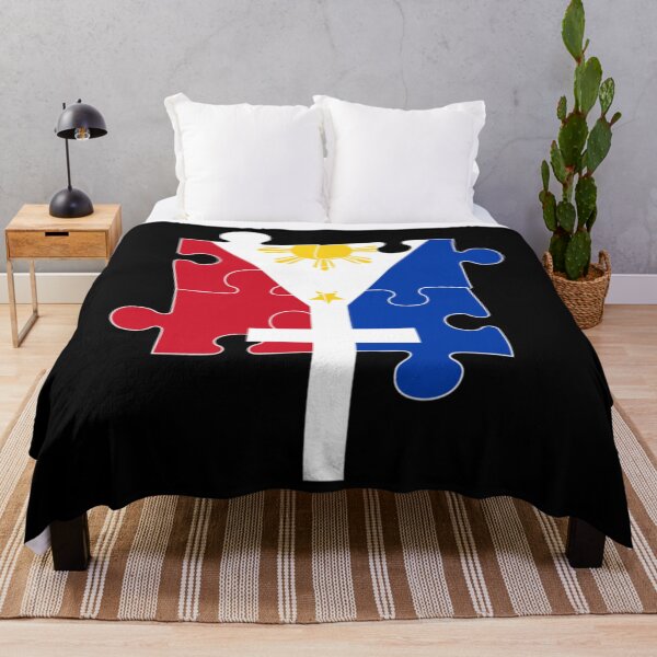 Aperçu de l'œuvre Philippines T-shirt catholique philippin philippinPHILIPPINES FILIPINO FILIPINA CATHOLIQUE PUZZLE CROSS DRAPEAU créée et vendue par MasanBion.