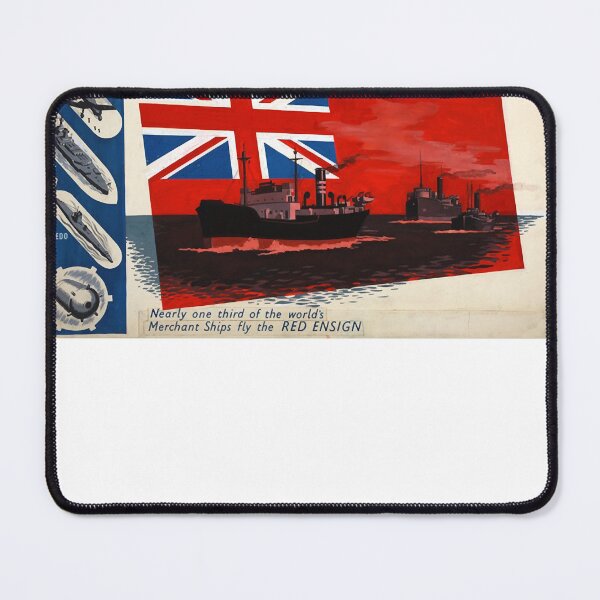 Item preview, WAR POSTER. Red Duster, Red Ensign, UK, GB, Royal Merchant Navy, WWII. Active Copy designed and sold by pamwilmayhpy.