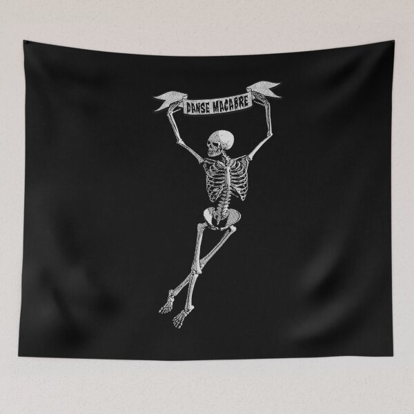 Aperçu de l'œuvre Danse Macabre Danse Squelette Halloween Danse de la Mort créée et vendue par aronia.