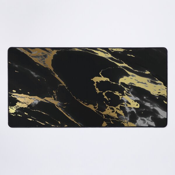 Item preview, Marble Swirls of Black and Gold Glitter Abstract Pattern designed and sold by Alicia Chee.