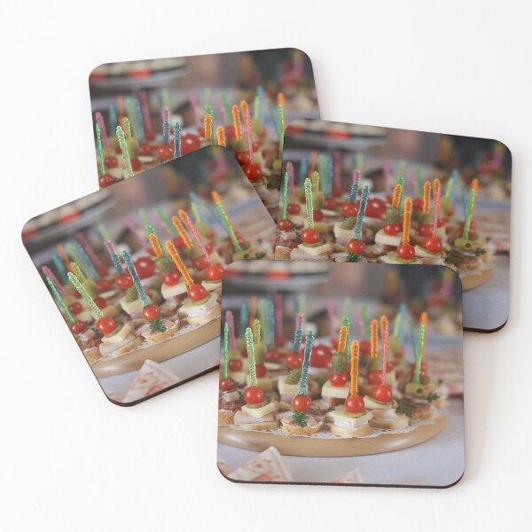 Item preview, BUFFET, FAST FOOD, SNACK, TABLEWARE, HAM, PARTY, MINIATURE, OLIVE, BREAD, FOOD, TOMATOES designed and sold by MonArtisteSam.