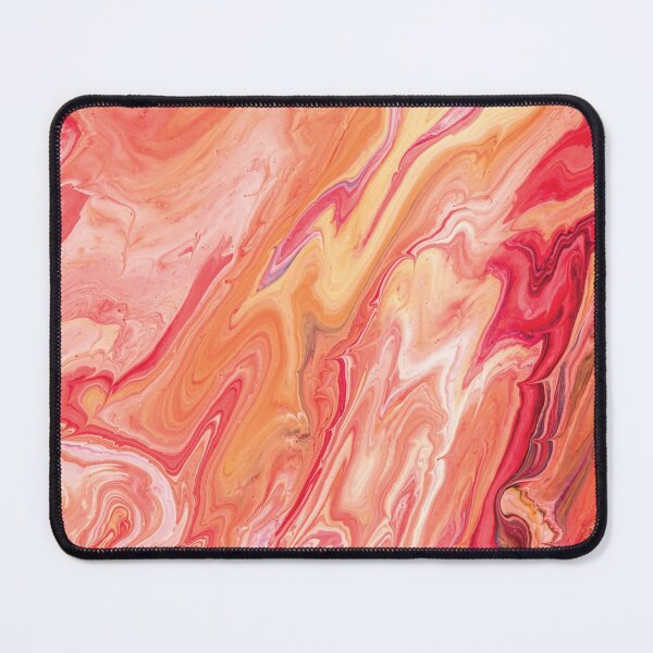 Item preview, Marble Swirls of Red Orange White and Yellow Abstract Pattern designed and sold by Alicia Chee.