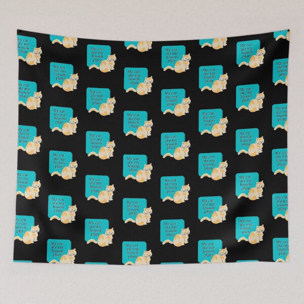 Item preview, My cat ate my lesson plan funny design designed and sold by DKVanOss.