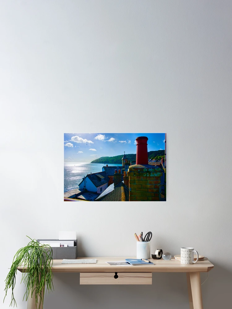 Aperçu 2 sur 3. Poster avec l'œuvre Kingsand Rooftops créée et vendue par Stuart Row.