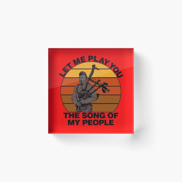 Item preview, Let Me Play You The Song Of My People funny bagpipe gift sticker for Scottish musician designed and sold by Rad-State.