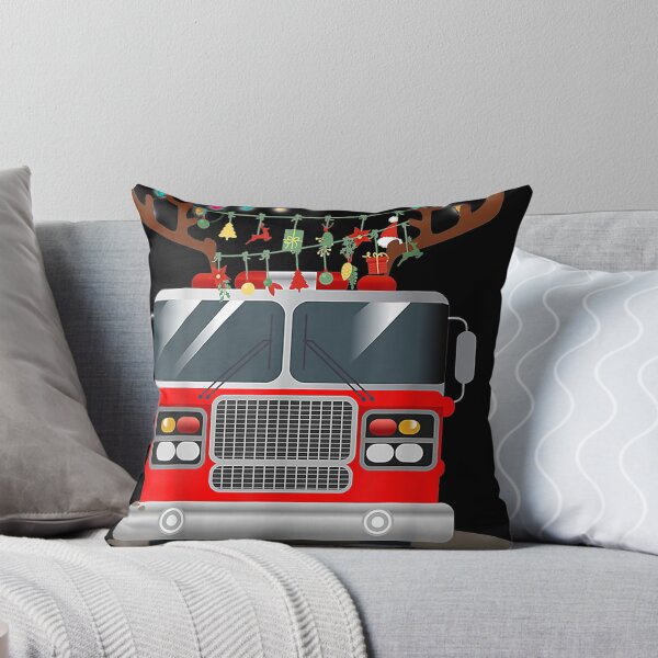 Item preview, Reindeer ire Truck un erry Christmas irefighter Xmas designed and sold by Flamingo92.