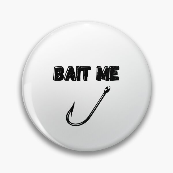 Item preview, BAIT ME - fish hook - Black - Original by Boo-da-chay designed and sold by Boo-da-chay.