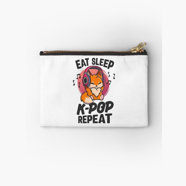Item preview, Eat Sleep KPop Repeat Kawaii Fox Korean K-Pop Merchandise designed and sold by 14thFloor.