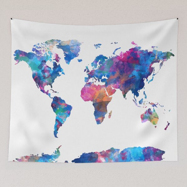 Item preview, world map designed and sold by BekimART.