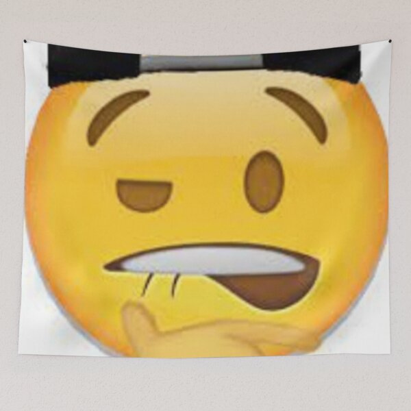 Item preview, F Boi Emoji Lip Biting Emoji designed and sold by Shadowblad.