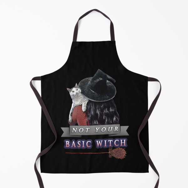 Item preview, Not Your Basic Witch with a White Cat designed and sold by Akvauter.