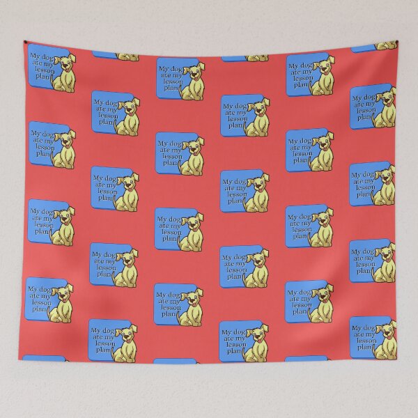 Item preview, My dog ate my lesson plan funny design designed and sold by DKVanOss.