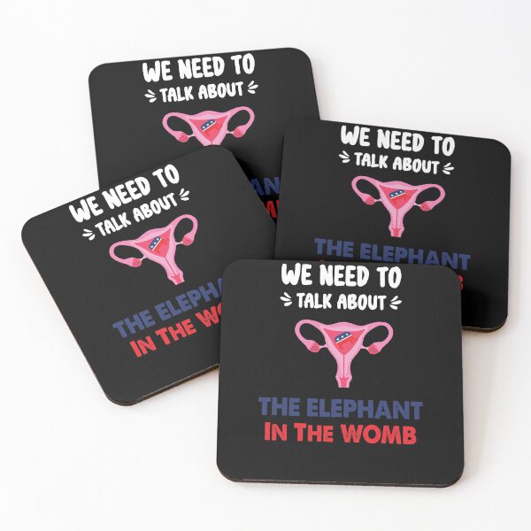 Item preview, We Need To Talk About The Elephant In The WOMB Retro designed and sold by Run to Creations.