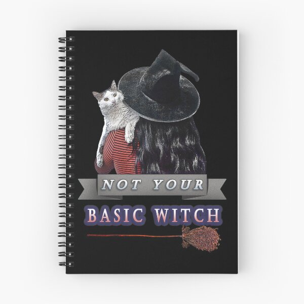 Item preview, Not Your Basic Witch with a White Cat designed and sold by Akvauter.