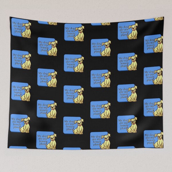 Item preview, My dog ate my lesson plan funny design designed and sold by DKVanOss.