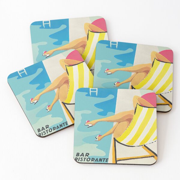 Item preview, Vintage Summer Wall Art, Italy Travel Poster designed and sold by vintagevivian.