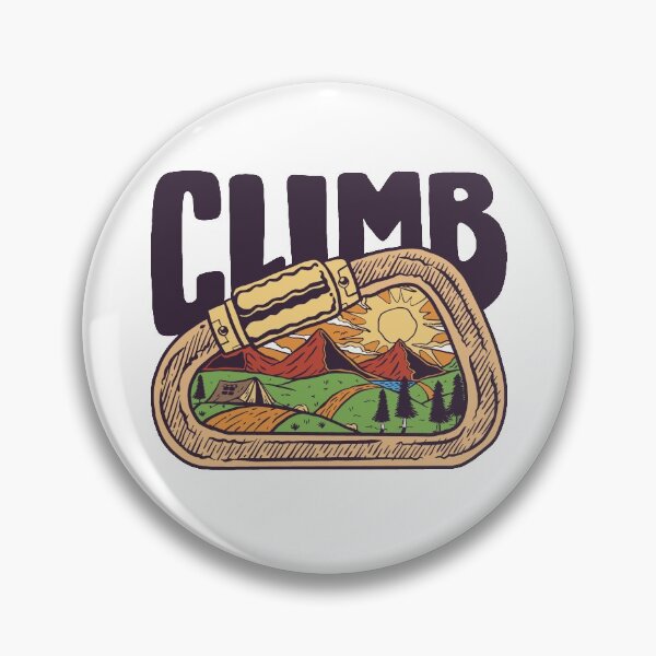 Item preview, Vintage Mountain Climbing Carabiner Clip Design designed and sold by nosnhoj15.