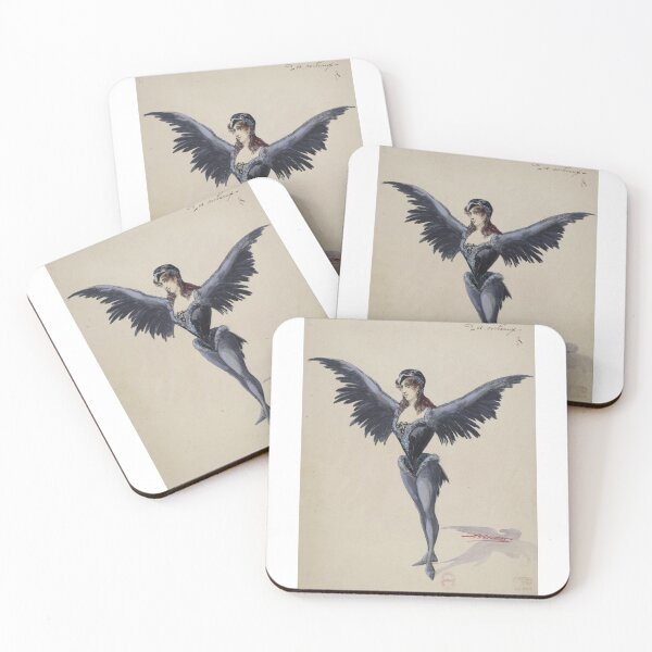 Item preview, Vintage Woman in Crow Costume Illustration  designed and sold by Bellathewilde.