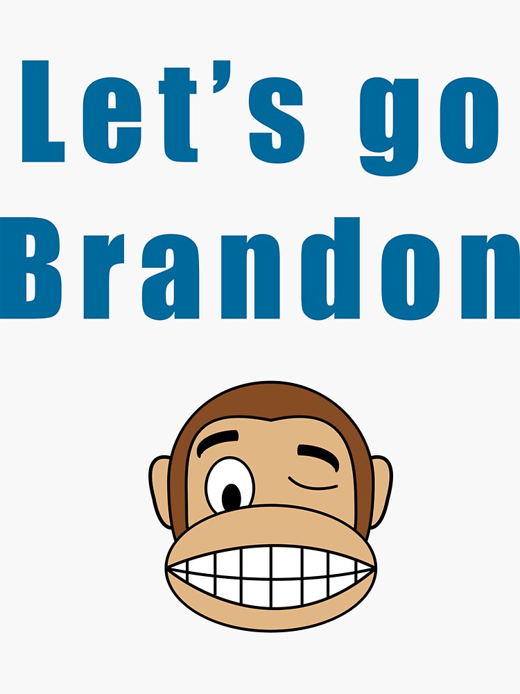 Let’s go Brandon  Sticker for Sale by Yuchi1