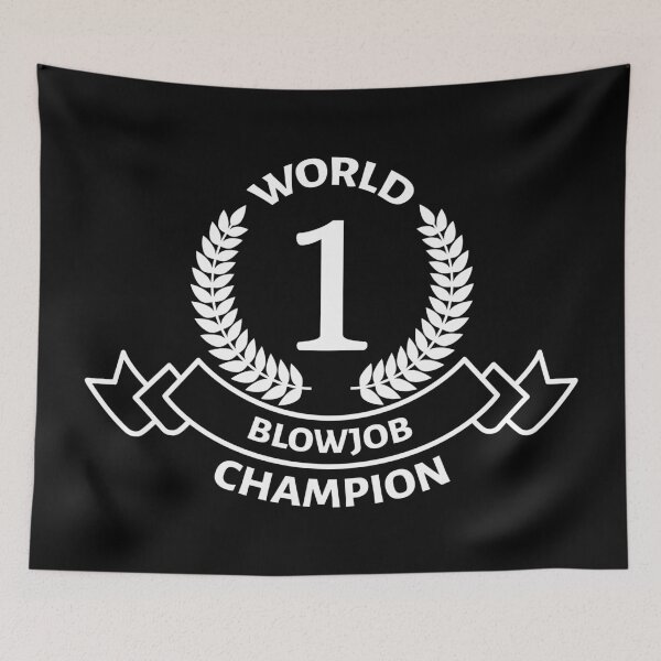 Artikelvorschau, World Blowjob Champion - Swinger Lifestyle - Dunkles Farbdesign entworfen und verkauft von swingersshop.