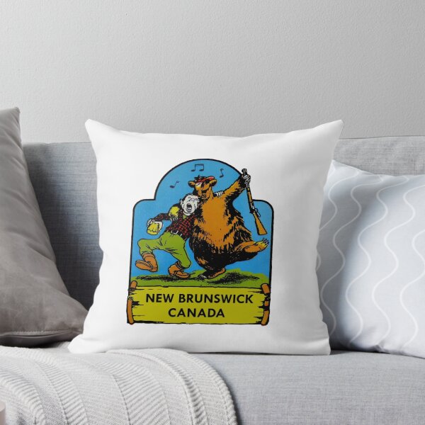 Item preview, New Brunswick Canada Vintage Travel Decal designed and sold by hilda74.