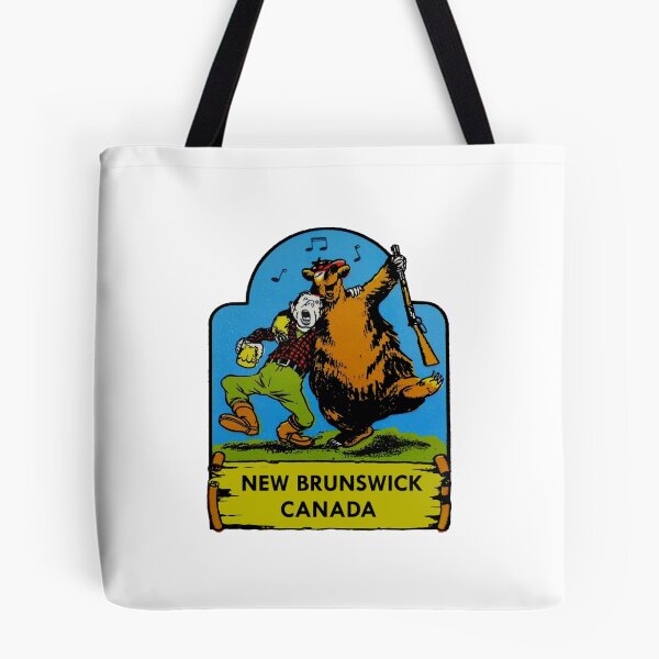 Item preview, New Brunswick Canada Vintage Travel Decal designed and sold by hilda74.