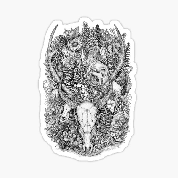 Life's Mystery: Hunter and Prey Sticker