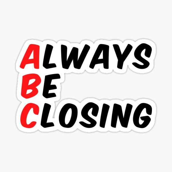 Item preview, Always Be Closing - the sales code designed and sold by Click-Like.