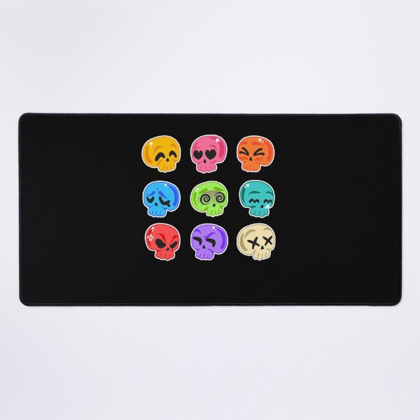 Item preview, Colorful pack of skulls stickers - Skull Emotions Halloween designed and sold by johnsimonart.