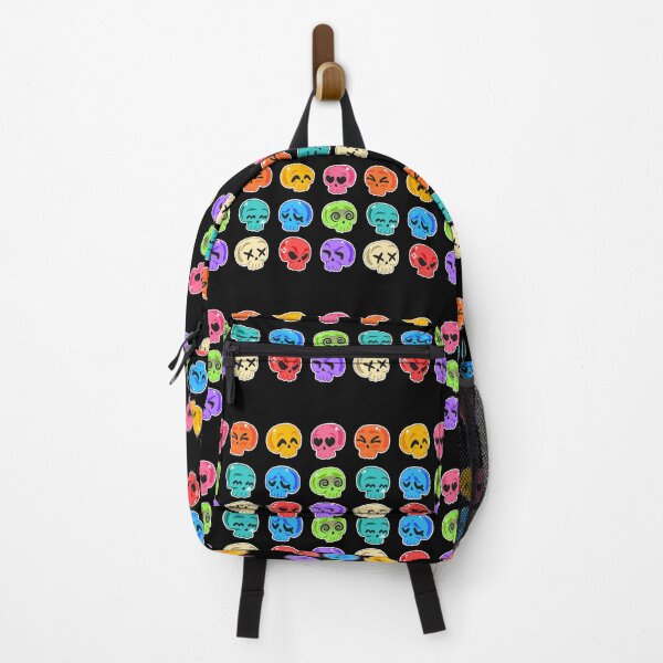 Item preview, Colorful pack of skulls stickers - Skull Emotions Halloween designed and sold by johnsimonart.