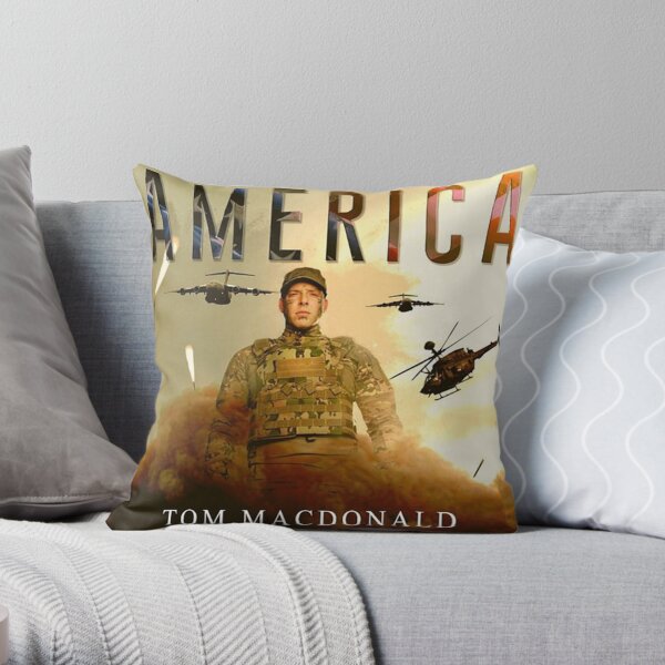 Tom MacDonald America Poster Throw Pillow