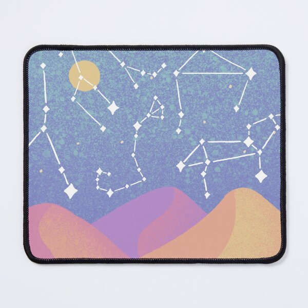 Item preview, Ombre Cosmic Desert Night with Zodiac Constellations in the Sky designed and sold by MiaDelelai.