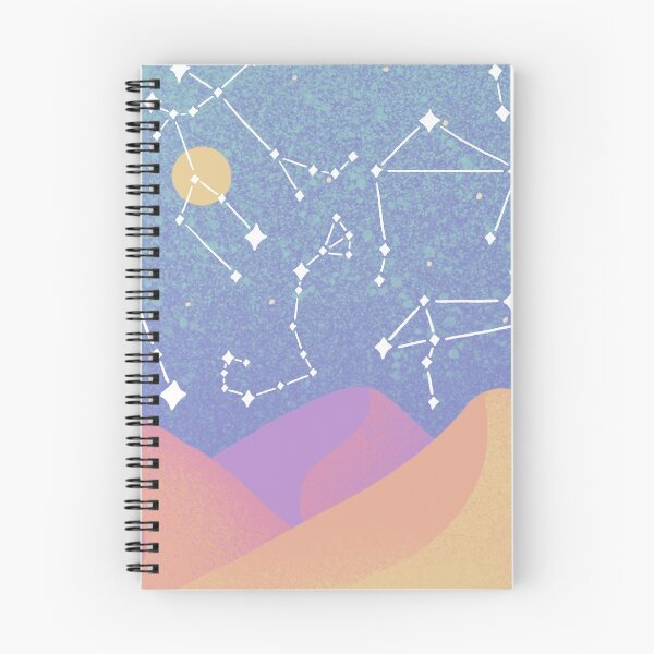 Item preview, Ombre Cosmic Desert Night with Zodiac Constellations in the Sky designed and sold by MiaDelelai.