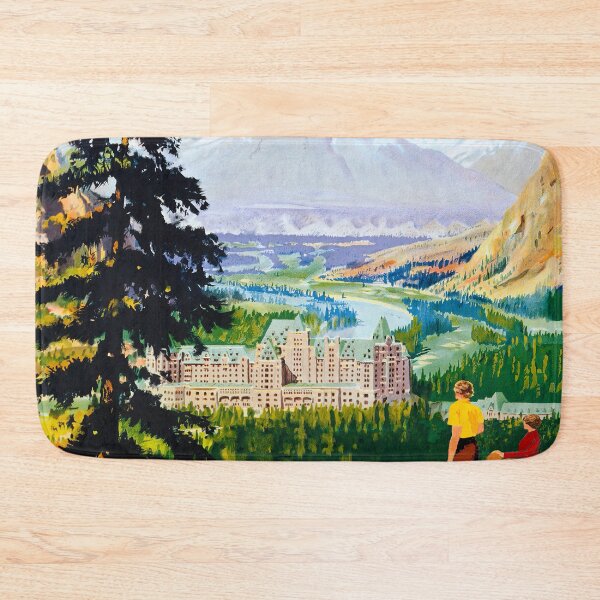Item preview, Banff Canada Vintage Travel Poster designed and sold by vintagevivian.