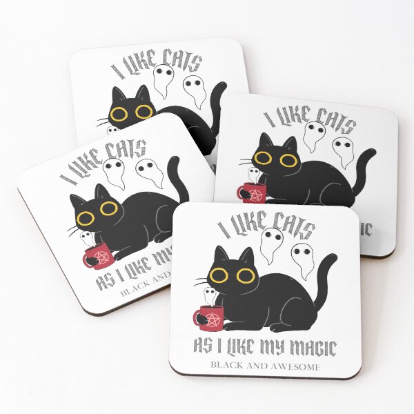 Item preview, I like cats like I like my magic designed and sold by TheHillSpruce.
