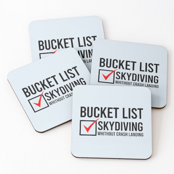 Item preview, Skydiving Bucket List                        designed and sold by arkzeStreet.