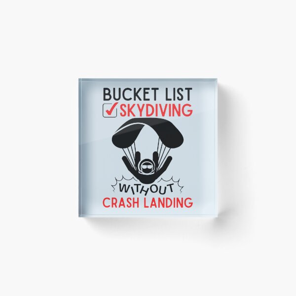 Item preview, Skydiving Bucket List                        designed and sold by arkzeStreet.