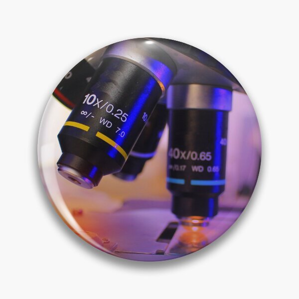 Item preview, Close Up of Microscope Lens in Laboratory designed and sold by conan adv.