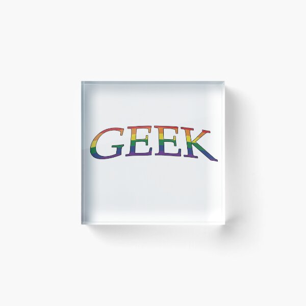 Artikelvorschau, Ein Geek in Regenbogenfarben entworfen und verkauft von Ispeakgeek.