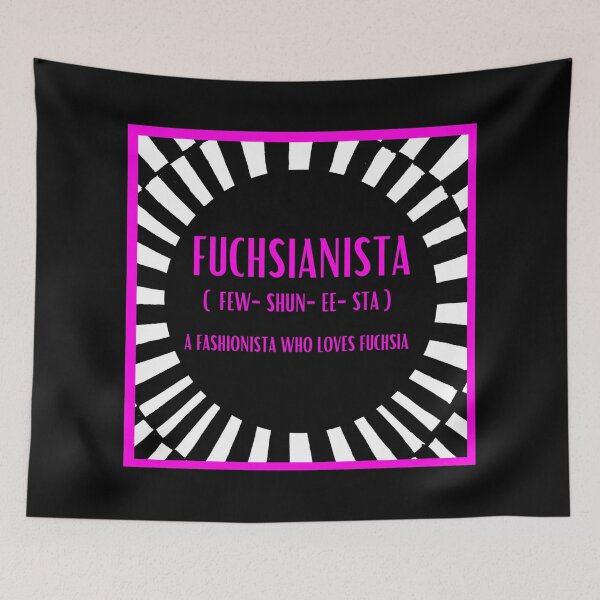 Item preview, FUCHSIANISTA on BLACK AND WHITE BACKGROUND  designed and sold by EllieMonroe.