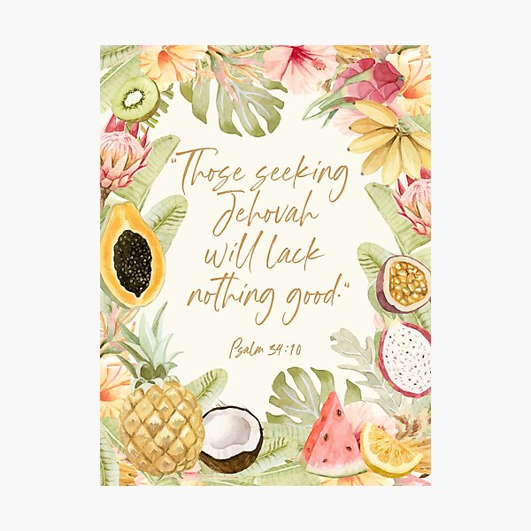 Item preview, Yeartext 2022 (Tropical Fruits) designed and sold by Paper Bee Gift Shop.